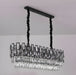 MIRODEMI Clans | Modern Luxury Rectangle Black Crystal Chandelier