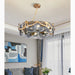 MIRODEMI® Colomars | Creative Drum Gold Glass Perfect Chandelier