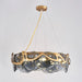 MIRODEMI® Colomars | Creative Drum Gold Glass Miracle Chandelier