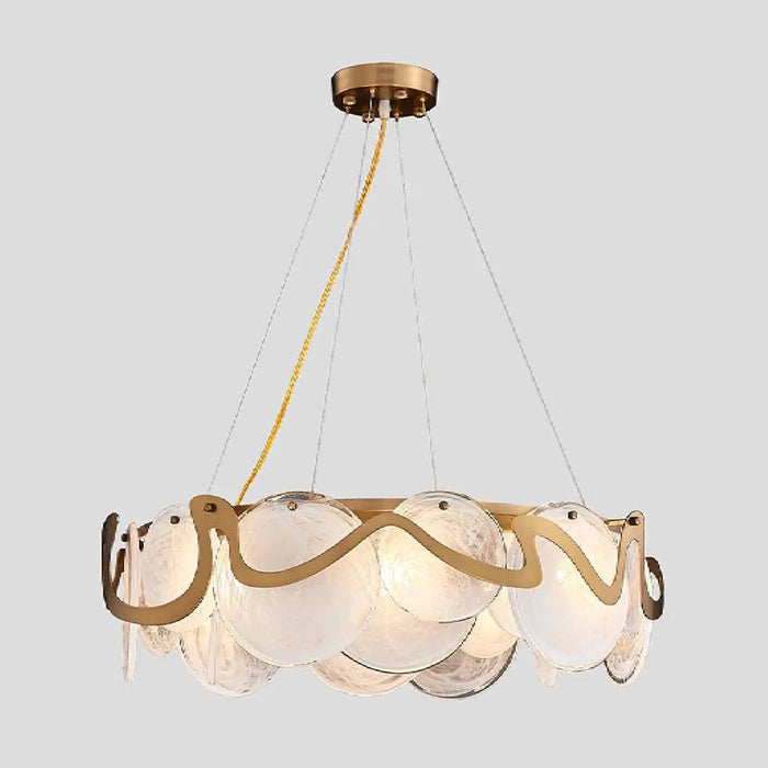 MIRODEMI® Colomars | Creative Drum Gold Glass Amazing Chandelier