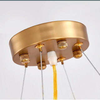 MIRODEMI® Colomars | Creative Drum Gold Glass Chandelier