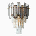 MIRODEMI® Córdoba | Smokey gray crystal wall lamp | wall sconces | wall light