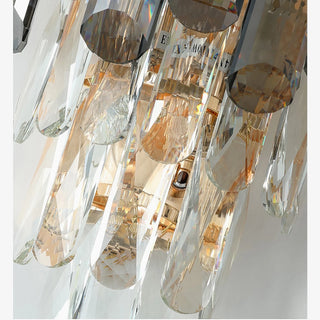 MIRODEMI® Córdoba | Smokey gray crystal wall lamp | wall sconces | wall light