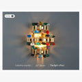 MIRODEMI® Coruña | Modern colorful design sconce for bedroom | wall sconces | wall light | crystal light