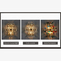 MIRODEMI® Coruña | Modern colorful design sconce for bedroom | wall sconces | wall light | crystal light