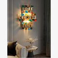 MIRODEMI® Coruña | Modern colorful design sconce for bedroom | wall sconces | wall light | crystal light