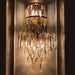 MIRODEMI® Coslada | Gold/chrome crystal wall sconce | wall light