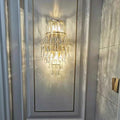 MIRODEMI® Coslada | Gold/chrome crystal wall sconce | wall light