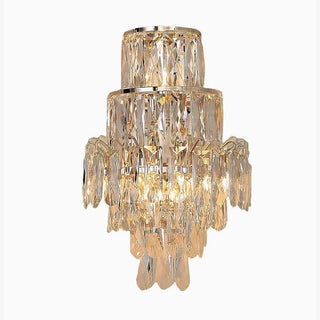 MIRODEMI® Coslada | Gold/chrome crystal wall sconce | wall light