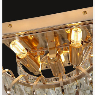 MIRODEMI® Coslada | Gold/chrome crystal wall sconce | wall light