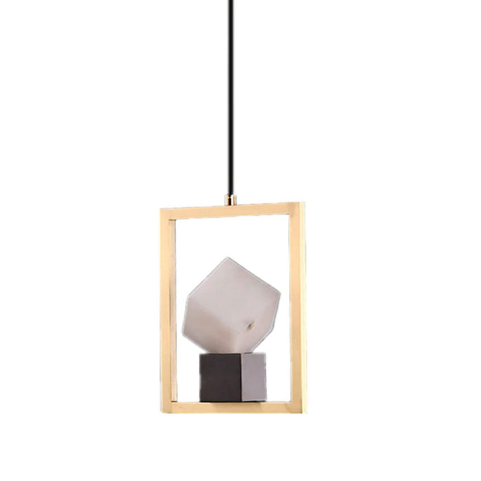 MIRODEMI Cosseria Luxury Cubic Pendant Light With Marble