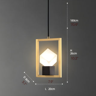 MIRODEMI Cosseria Luxury Cubic Pendant Light Size