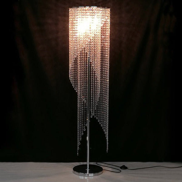 MIRODEMI Modern LED Crystal Floor Lamp for Office Foyer Mirodemi