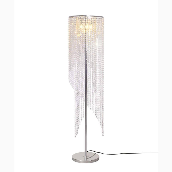 MIRODEMI® Cossonay | Modern LED Floor Lamp With Crystal Veil for Living Room, Home