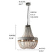 MIRODEMI® Couvin | Retro Wooden Beads Chandelier for Home Design 