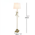 MIRODEMI® Crans-Montana | Retro LED Copper Floor Light With a Princess Bow for Living Room, Home