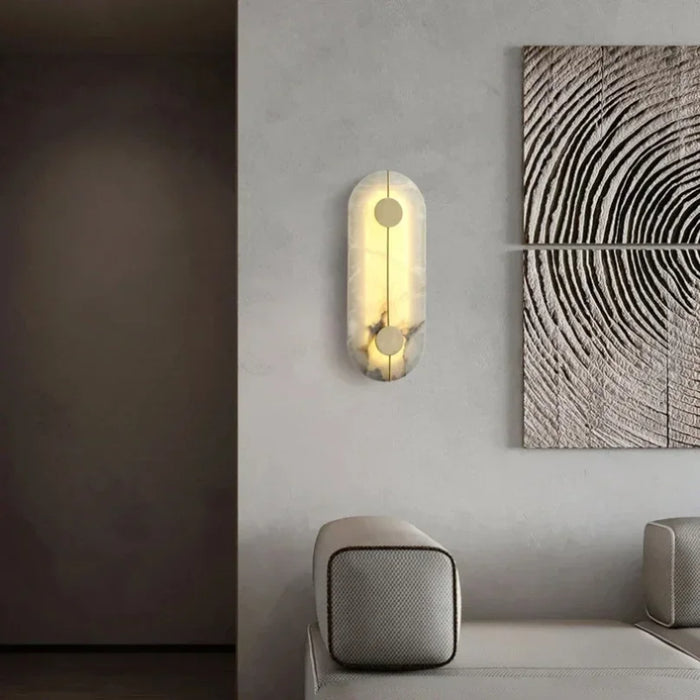 MIRODEMI® Creative Marble Wall Lamp in Chinese Style for Living Room, Bedroom image | luxury lighting | marble wall lamps