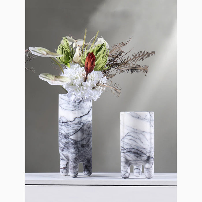 MIRODEMI® Creative Modern Marble Elegant Vase For Living Room, Dining Room, Bedroom, Kitchen Island, Lobby, Home