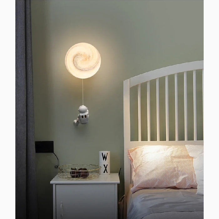 MIRODEMI® Creative Universe Lantern Planet Wall Sconce for Kids Room, Bedroom image | luxury lighting | planet wall lamps