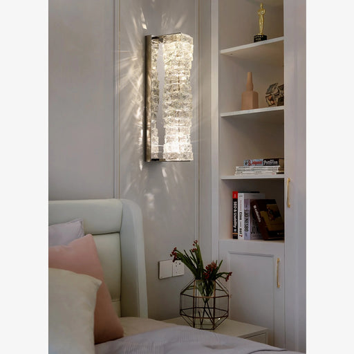 MIRODEMI® Crevillent | Gold/chrome wall sconce | wall lamp | crystal wall light