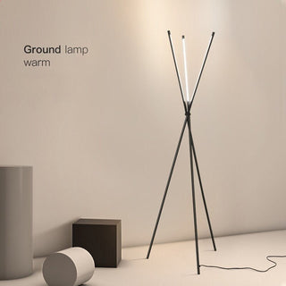 MIRODEMI® Cully | Post Modern Black LED Minimalistic Floor Lamp for Living Room, Bedroom, Home, Hall