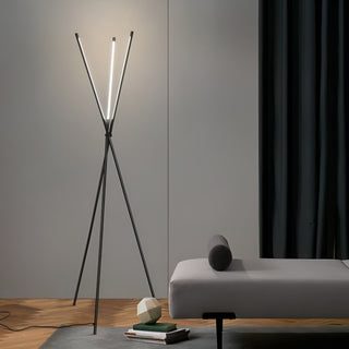 MIRODEMI® Cully | Post Modern Black LED Minimalistic Floor Lamp for Living Room, Bedroom, Home, Hall