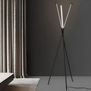 MIRODEMI® Cully | Post Modern Black LED Minimalistic Floor Lamp for Living Room, Bedroom, Home, Hall