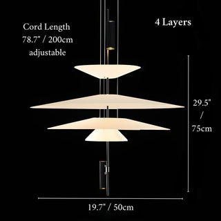 MIRODEMI Daluis | Elegant Ballet Skirt-Styled LED Pendant Lighting for Hotel Room