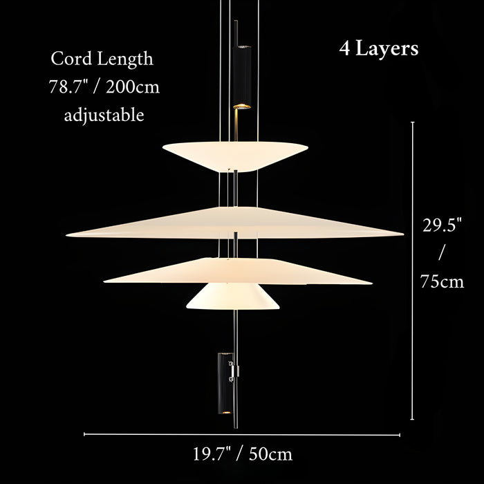 MIRODEMI Daluis | Elegant Ballet Skirt-Styled LED Pendant Lighting for Hotel Room