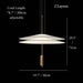 MIRODEMI Daluis | Elegant Ballet Skirt-Styled LED Pendant Lighting for Home Decor