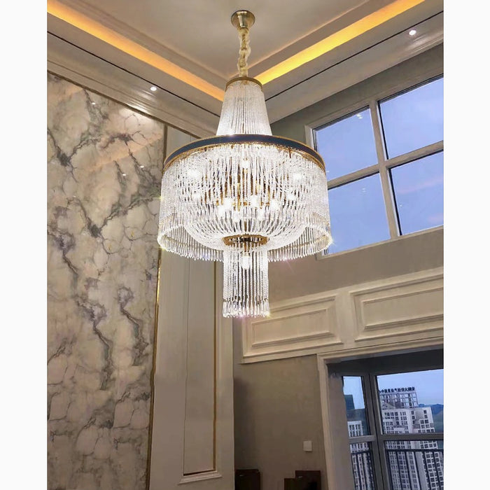 MIRODEMI® Deiva Marina | Elite Luxury Large Spiral Crystal Chandelier for Staircase