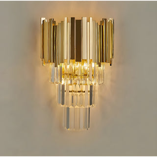 MIRODEMI Denia | Luxury crystal wall light | wall sconce | golden wall lamp