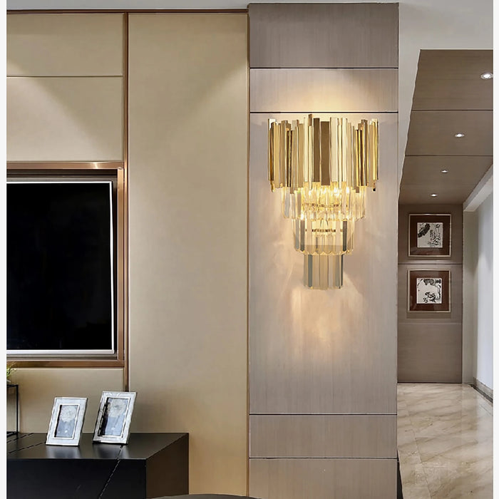 MIRODEMI® Denia | Luxury crystal wall light | wall sconce
