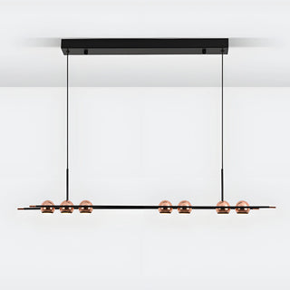 MIRODEMI Diano Marina Black Hanging Chandelier With 7 Spheres Design Decoration