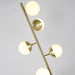 MIRODEMI® Diemtigen | Elegant Golden Metal LED Floor Lamp With Acrylic Balls for Living Room, Bedroom, Home, Hall