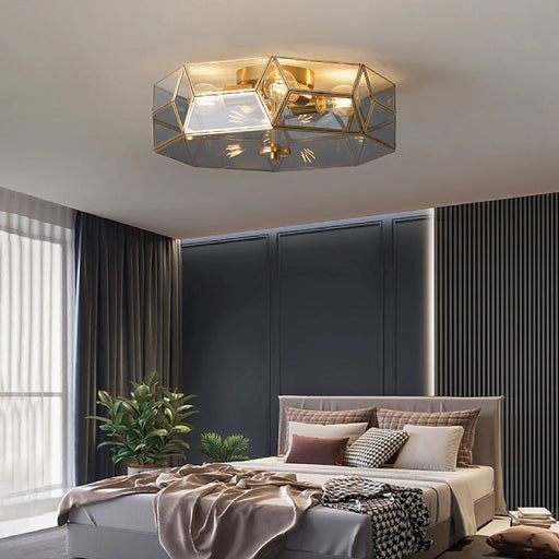 MIRODEMI® Dietikon | LED Copper Ceiling Lamp