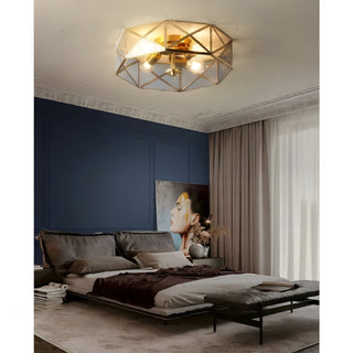 MIRODEMI® Dietikon | Modern LED Copper Ceiling Lamp