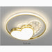 MIRODEMI® Diksmuide | Modern golden Acrylic Deco LED Ceiling Light