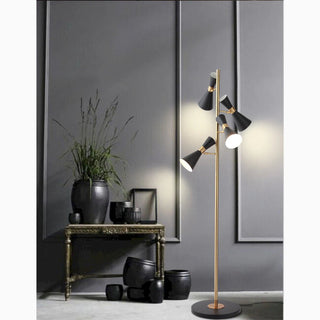 MIRODEMI® Disentis/Muster | Nordic Standing Light Floor Lamp for Reading, Living Room, Bedroom, Home, Hall