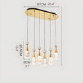 MIRODEMI Dolceacqua Stunning Modern Crystal Jellyfish Style Ceiling Light for Home Decor and Interior