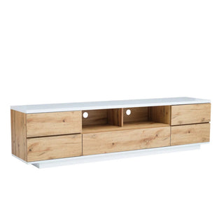 Natural Design|Wooden TV Stand| For 80'' TV