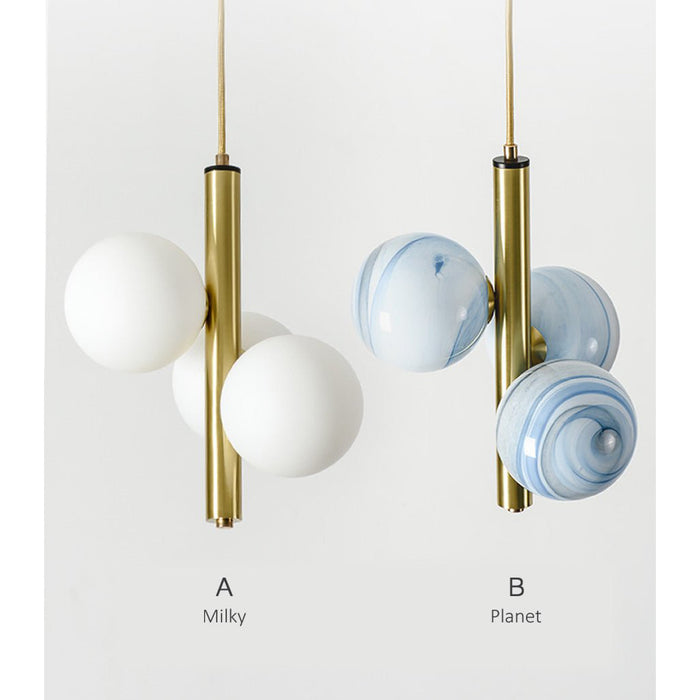 MIRODEMI® Drap | LED Glass Balls Chandelier in Nordic Style