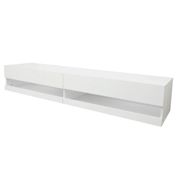 MIRODEMI® Drava | Floating Simple Sleek TV Stand with LED Lighting
