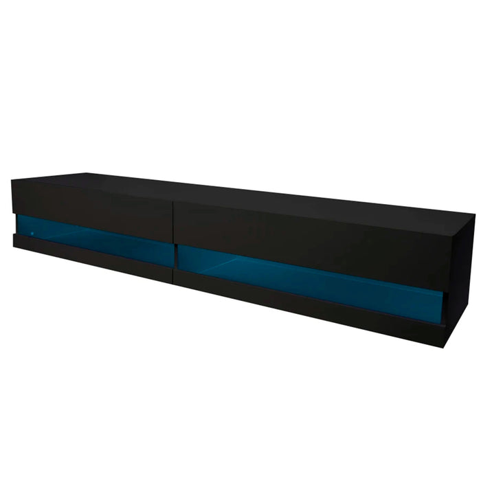 MIRODEMI® Drava | Floating Simple Entertainment Center with LED Lighting