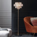 MIRODEMI® Dübendorf | Nordic Luxury Crystal LED Floor Lamp With Marble Base for Reading, Living Room, Bedroom, Home, Hall