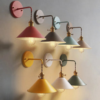 MIRODEMI® Durango | Country industrial iron wall lamp with 7 colors for bedroom, dining room, restaurant, cafe, shop | wall sconces | wall light | pendant