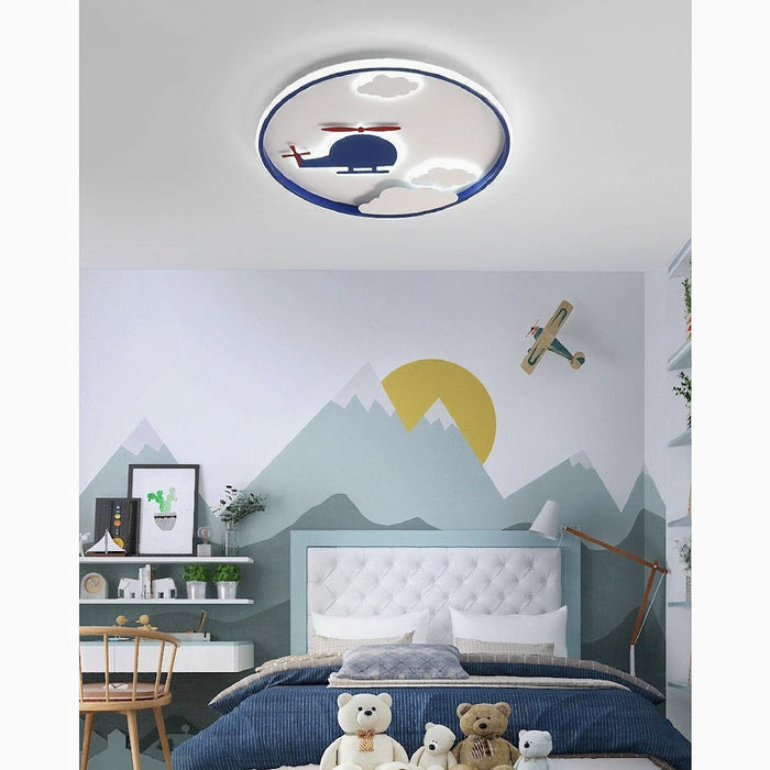 MIRODEMI® Ecublens | LED Ceiling Helicopter Lamp for Kids Room
