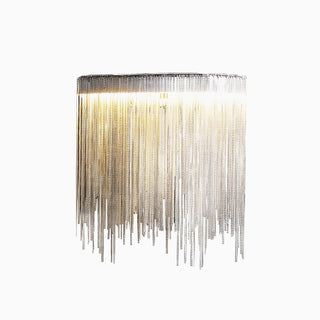 MIRODEMI® Éibar | Gold/Chrome Modern Led Chain Wall Lamp | wall sconces | wall light