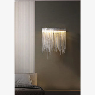 MIRODEMI® Éibar | Gold/Chrome Modern Led Chain Wall Lamp | wall sconces | wall light