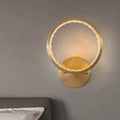 MIRODEMI® Elche | Gold Modern Small Crystal Copper LED Wall Lamp | wall sconce | wall light